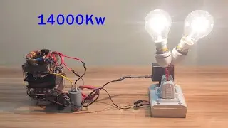 New...Free electricity 230v generator powerful fan motor 14000Kw at home