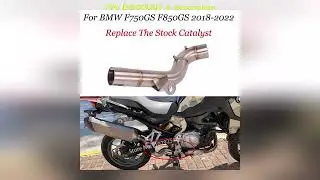 A must-have product! Fast SHIP Motorcycle Exhaust Mid Link Pipe Replace Original Catalys Slip For
