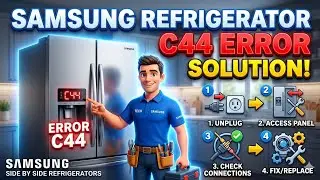 Samsung side by side fridge c44 error || Samsung side by side fridge not cooling.