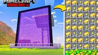I built a Gold Farm in Minecraft Hardcore#minecraft 