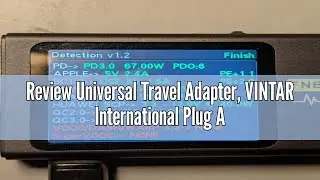 Review Universal Travel Adapter, VINTAR International Plug Adapter with 6A 3 USB C and 2 USB Ports,