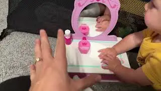 Fat Brain Toys Pretend & Play Makeup Station Pretend Play & Imaginative Play, Little imaginations bl