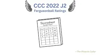 CCC(Canadian Computing Competition) 2022 J2 - Fergusonball Ratings