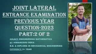 JLEE-2023 solution 2nd part. By Himangshu deka
