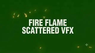 Free Green  Screen Fire Flame Scattered VFX