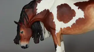 'Nate' Artist Resin Custom Model Horse Dapple Bay Tobiano Stallion
