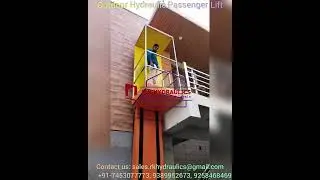 Outdoor Hydraulic Passenger Lift installed at Aligarh