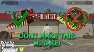Farming simulator 25 equipment purchase mistakes!