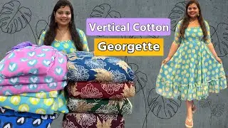 Rough & Tough Use Fabric Collection || Georgette Digital Print, Vertical Cotton #dailywear #fabric