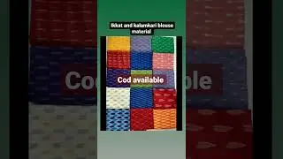 ikkat and kalamkari blouse material available dm for price cod available