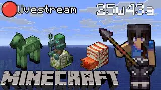 Searching For a Nautilus in Minecraft Snapshot 25w43a! | Tuesday Night Livestream