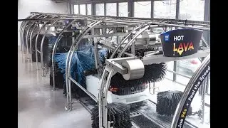Inside the PRO BRO Express car wash tunnel