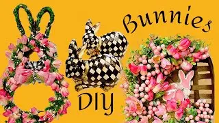 DIY Spring Bunnies #bunnies #diy #thriftflip #diyhomedecor