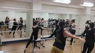Finis Jhung Ballet Technique: Grand fouett&eacute; en tournant en diagonale for beginners at the barre