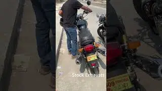 Stock Exhausts Vs Red Roosters | RE Interceptor 650
