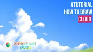 Menggambar Awan/Cloud | Draw simple cloud Medibang Paint Android