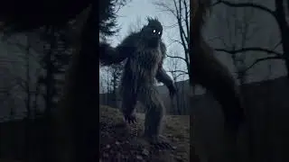 A short handheld video of a massive, matted-fur creature running after you. AI generated Video