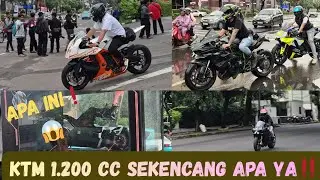 MOGE SUPER LANGKA KTM 1200CC☠️‼️NI JA H2 & R1M V46❤️‍🔥