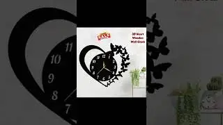 Best heart shape wall clock #wallclock #watch #clock #fashionstore  #stylishwatch