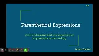 10.6: Parenthetical Expressions