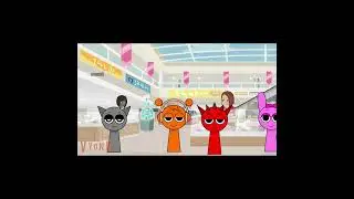 Raddy Throws Tantrum at Mall Grounded #incredibox #sprunki #raddy  #animation #funny
