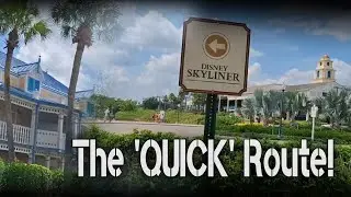 Quickest path to Skyliner from Jamaica at Disney's Caribbean Beach Resort