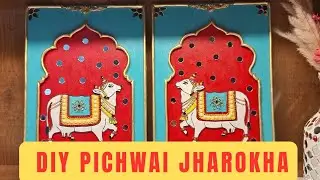 🖼 Beautiful Handmade Pichwai Jharokha | Step by Step Tutorial🪞&hearts;️