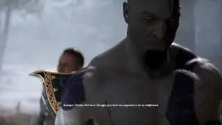 Original Kratos Design VS Baldur Boss Fight God of War 4K Blue Tattoos Kratos Skin#godofwar#gameplay