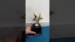 TROPHY698#Trophies#Corporate Awards#Metal Trophies#Star Trophy#Award Trophies#Pooja Gift Corporation