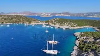 Amazing Aerial Landscape In Bodrum, Mediterranean || Turkey