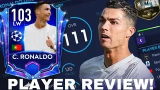 UCL RONALDO 103 RATED PLAYER REVIEW AND GAMEPLAY! | FIFA MOBILE 21!