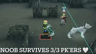 noob survives PK'ers in the REV CAVES | oldschool runescape