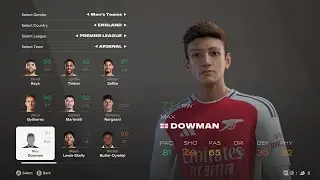 FC 25 How to Make / Create Max Dowman Stats, Pro Clubs, Career Mode Face Creation Arsenal Gem
