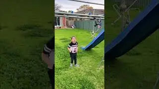 Grappling Hook Toy Hits a Boy as He Plays with It