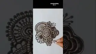 unique circle mehndi design/simple mehndi design #mehndi #backhandmehndidesign #mehndiartbyNagma