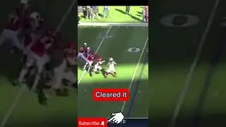Football player does front flip into the end zone🫢🤣 #football #nfl