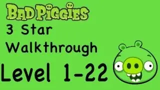Bad Piggies - Level 1-22 3 Star Walkthrough Ground Hog Day | WikiGameGuides