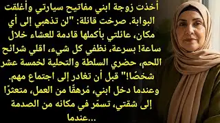 عائلتي كلها جاية تستقبلهم بعد ساعة! اقلي الستيك بسرعة!