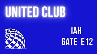 United Club Lounge Star Alliance Gold IAH Gate E12 George Bush Intercontinental Airport Houston