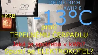 Tepelné čerpadlo Dietrich v zimě, -13°C, Chybný graf, proveden REUPLOAD odkaz v popisu videa