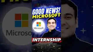 Microsoft Internship 2026 🥳 #shorts