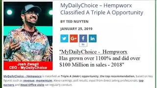 CBD Education & Business Opportunity | Hempworx Presentation