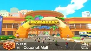 Mario Kart 8 Deluxe Wii Coconut Mall Gameplay