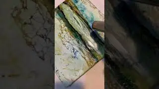 Encaustic wax, fusing layers.