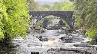 Invermoriston, Thomas Telford Bridge & Moriston Falls