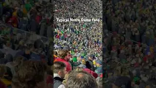 Typical Notre Dame fans
