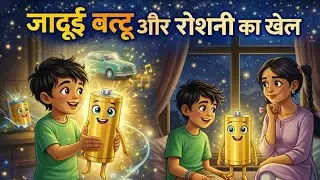 MAGIC Battery Secrets Revealed Now | Jadui battery (battu) Hindi Bedtime or Moral story for kids 