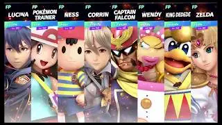 Super Smash Bros Ultimate Amiibo Fights   Request #1827 8 Player Battle at Pokemon Stadium