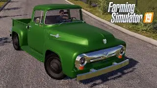 FS19 - Ford F100 Classic Pickup - Farming Simulator 2019 CAR MOD