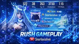 SNORLAX IS LIVE BGMI RUSH GAMEPLAY ROAD TO 500 SUBSCRIBER
